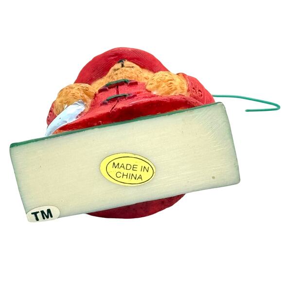 1997 Avon Fireman Teddy Bear Ornament Your Special Package Topper - Picture 8 of 8